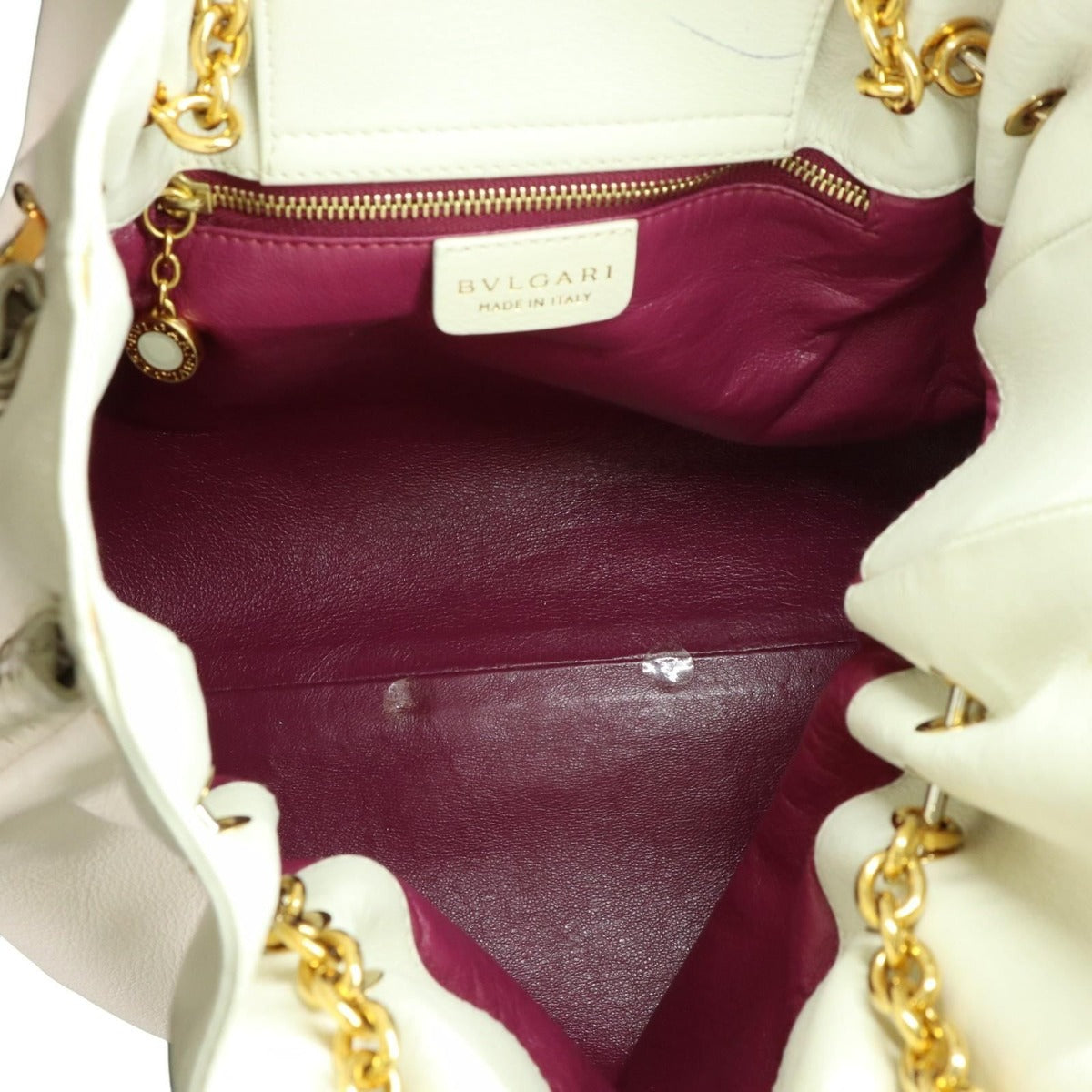 Bvlgari Leather Chain Shoulder Bag — view 8