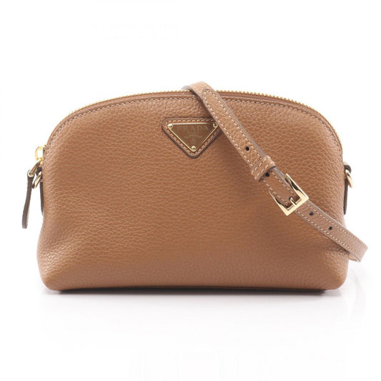 Prada Shoulder Bag Vitello Daino Soft Camel Leather