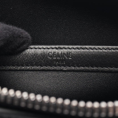 Celine Shoulder Bag Messenger Triomphe Black Leather — view 4