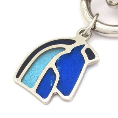 Hermes Necklace Helios Silver Blue