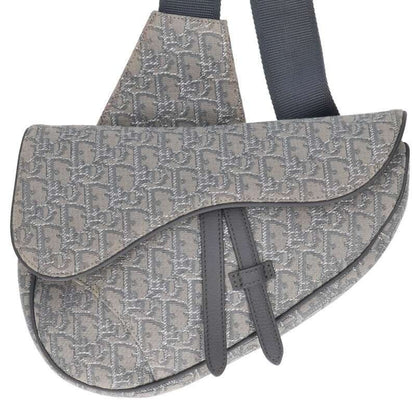Dior Saddle Oblique Jaguar Lame Stitch Shoulder Bag