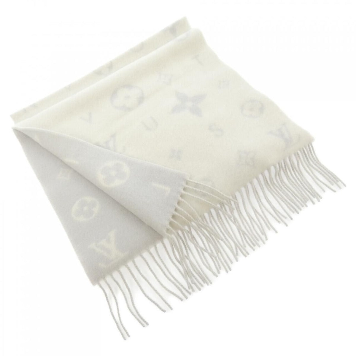Louis Vuitton Scarf Reykjavik 2.0 White Gray