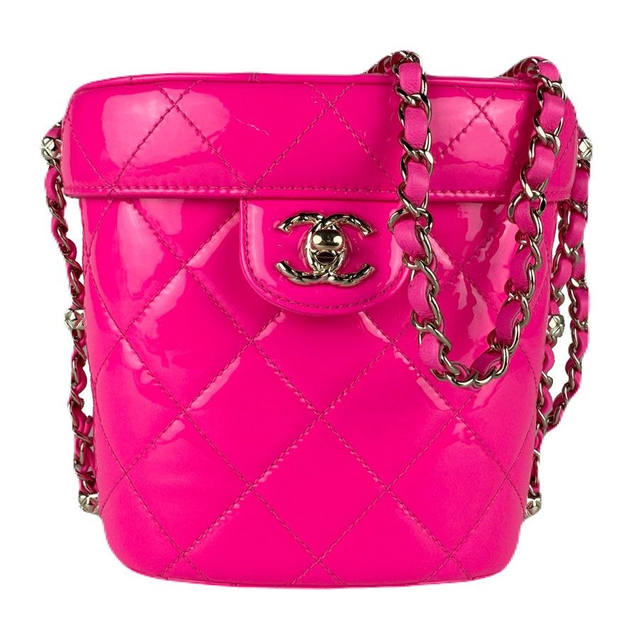 Chanel Shoulder Bag Leather Patent Transfer