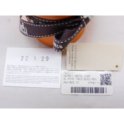 Hermes Twilly Scarf Dress CODE Rose Pale S 100% — view 5