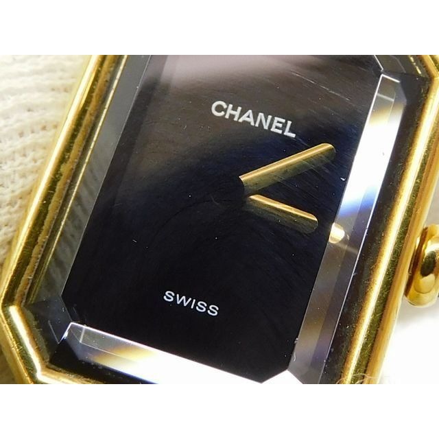 Chanel Watch Premier L Stainless Steel Gold Color Black Dial — view 3