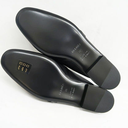 Hermes Oz Mule 38 Black Silver Leather Shoes — view 8