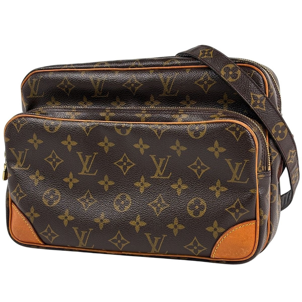Louis Vuitton Nile Shoulder Bag Monogram Brown