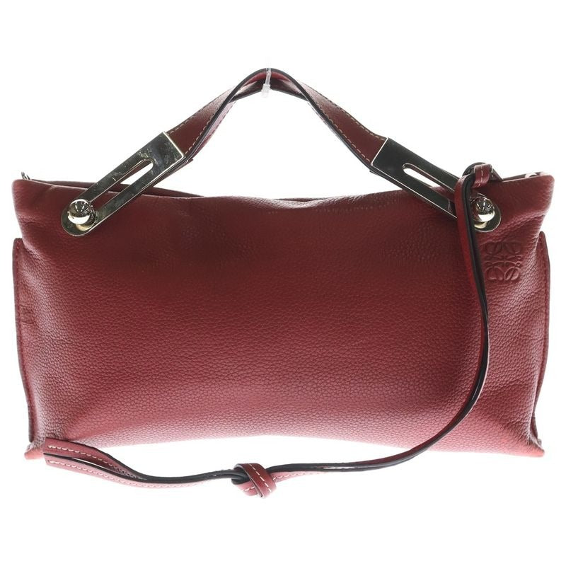 Loewe Miss Y 2-Way Shoulder Bag Mini Red Leather Silver Hardware