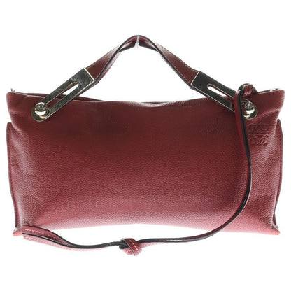 Loewe Miss Y 2-Way Shoulder Bag Mini Red Leather Silver Hardware