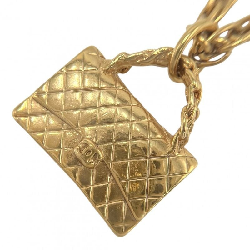 Chanel Necklace Quilted Motif Accessories Bag Pendant