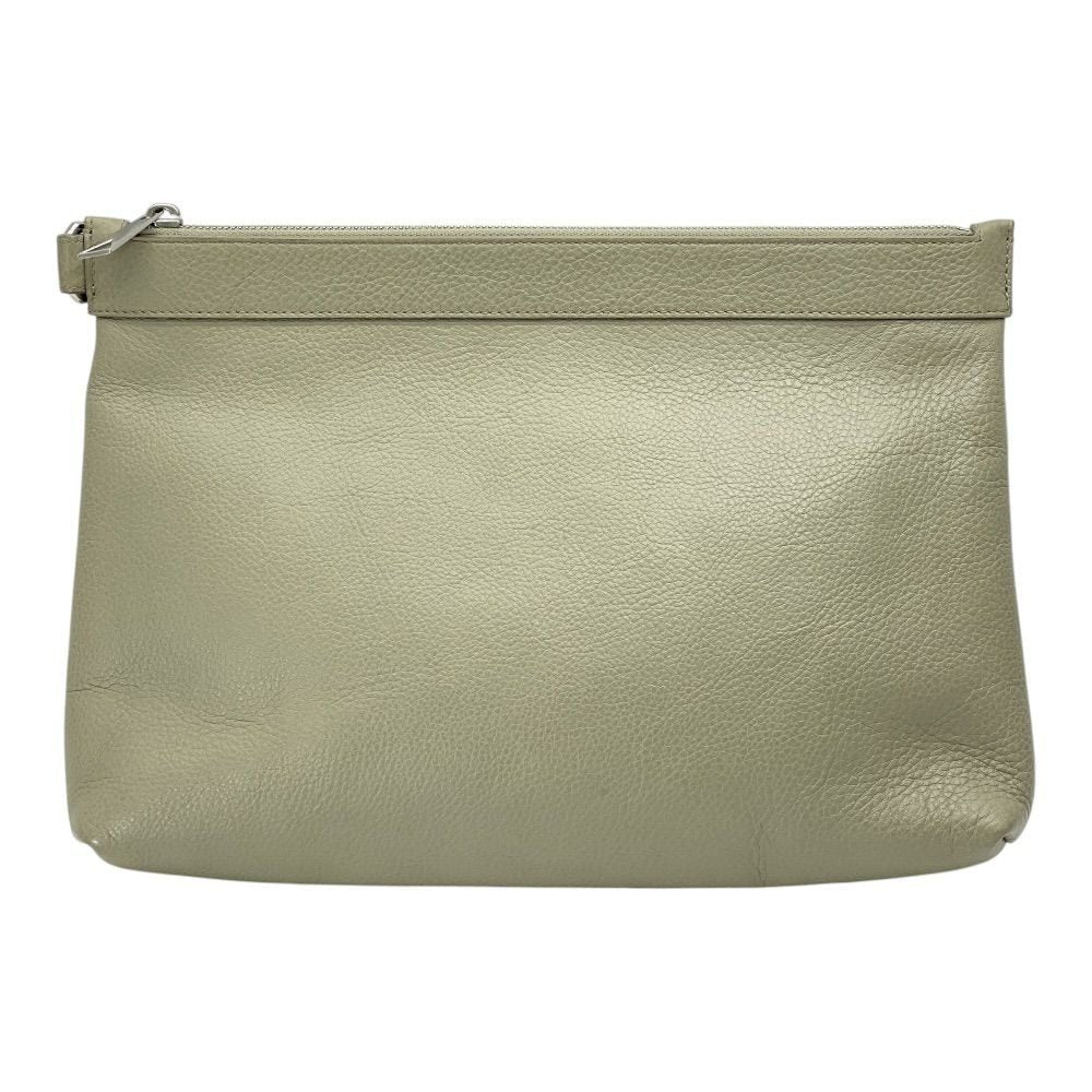 Bottega Veneta Document Case Clutch Pouch Leather Beige Luxury Sophisticated