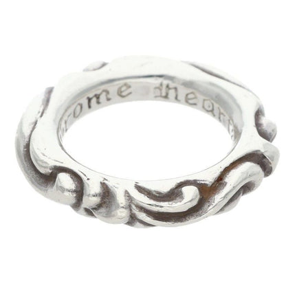 Chrome Hearts Scrl Band Scroll Silver Ring