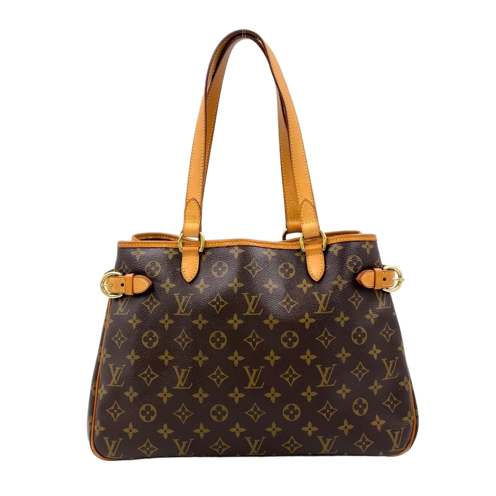 Louis Vuitton Batignolles Oriental Monogram Leather Brown Light Tote Gold