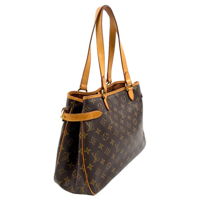 Louis Vuitton Batignolles Oriental Monogram Leather Brown Light Tote Gold — view 2