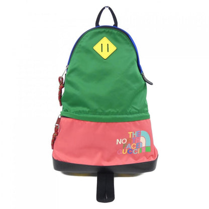 Gucci the North Face Backpack Green Pink Blue