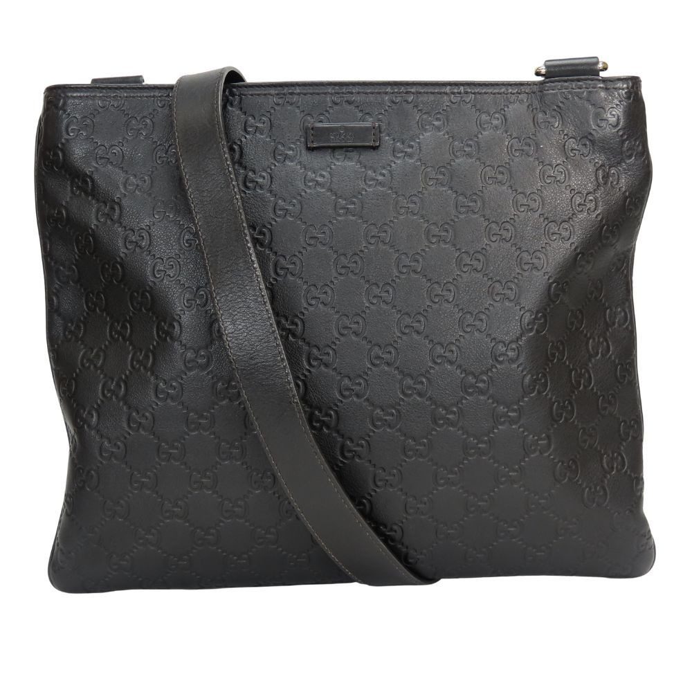 Gucci Shoulder Bag Guccissima Leather Black