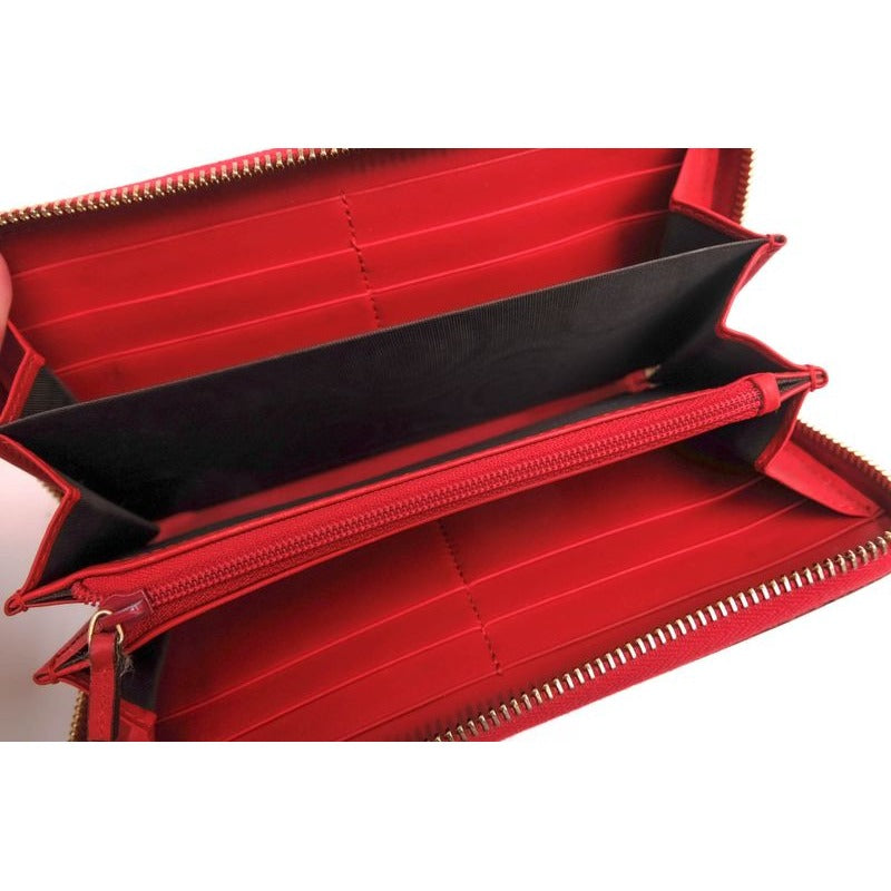 Gucci Long Wallet Women Leather Red with Coin Purse — view 5