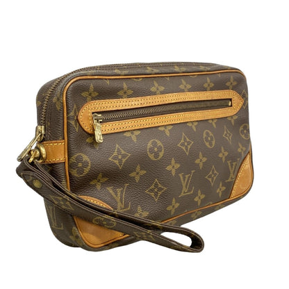 Louis Vuitton Clutch Monogram Marly Dragonne GM Brown — view 2