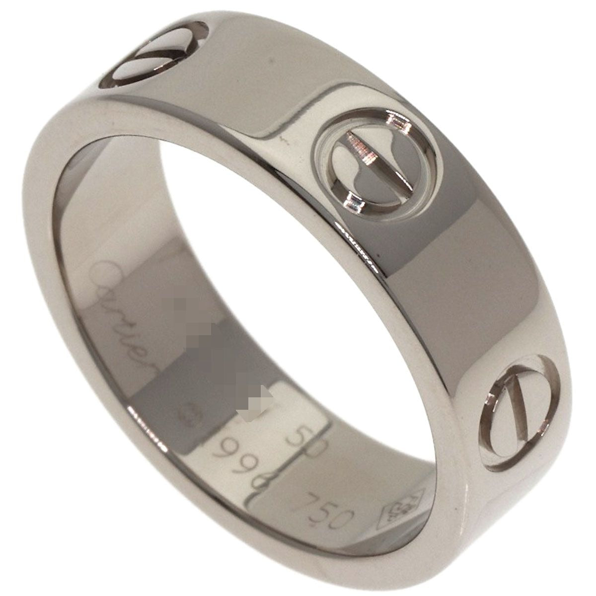 Cartier Love Ring 50 18K White Gold