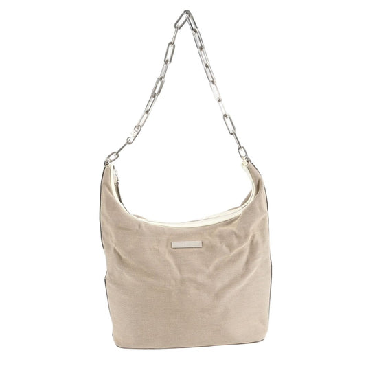 Gucci Hobo Leather Canvas Chain Shoulder Bag Hand