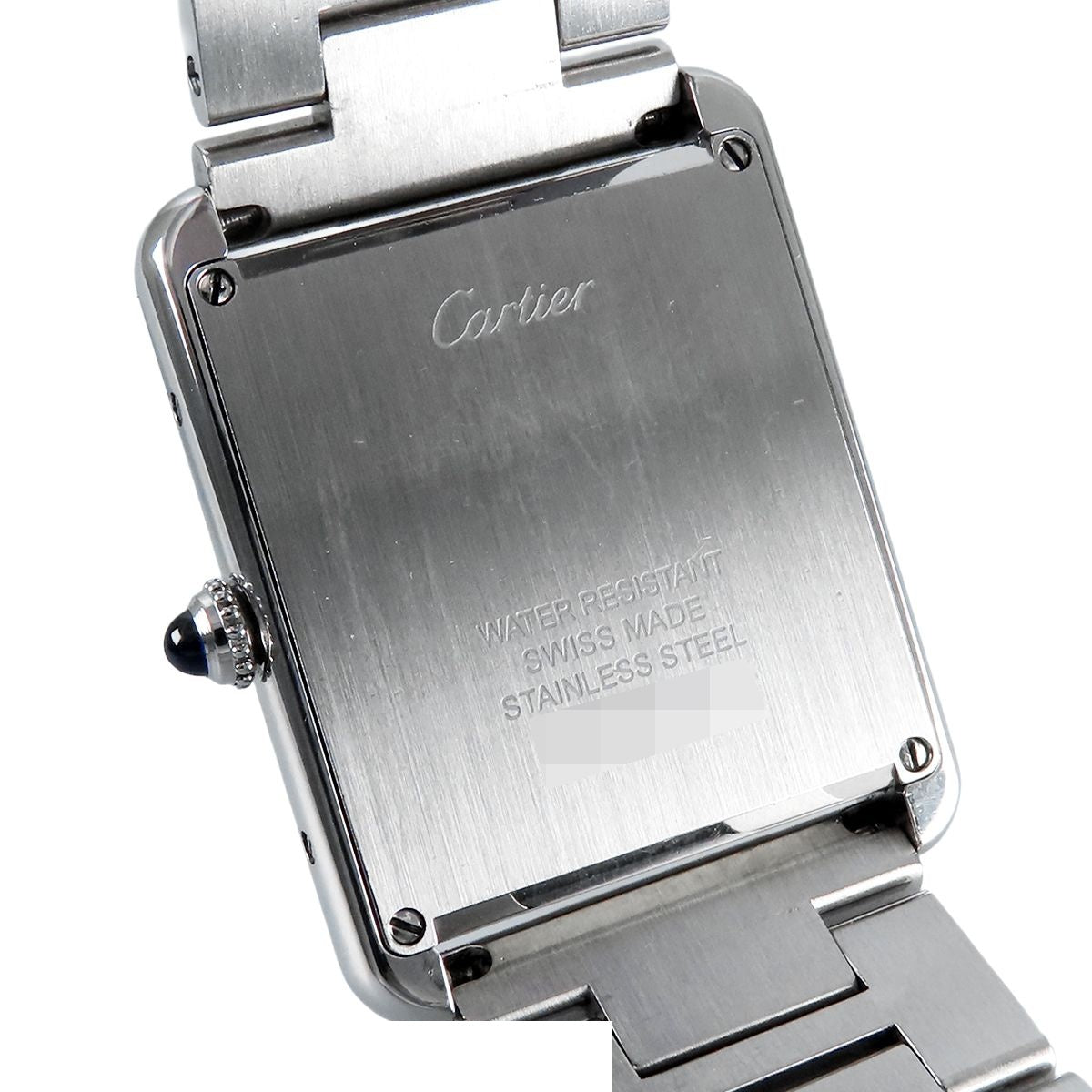Cartier Tank Solo LM Silver SS Roman Index Watch — view 4