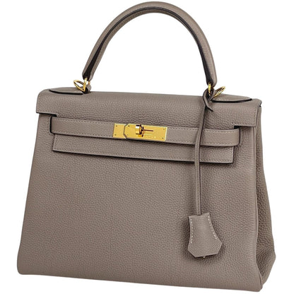 Hermes Kelly 28 Retourne 2-Way Shoulder Bag Togo Griasphalt