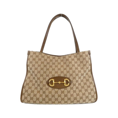 Gucci Horsebit Bag Leather Canvas
