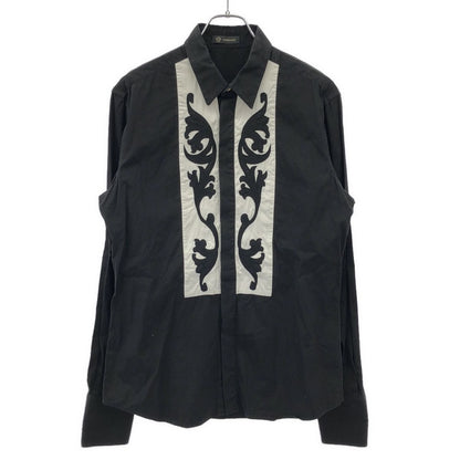Versace Embroidered Shirt Black 15