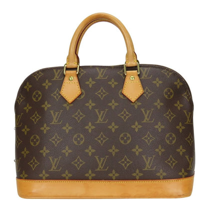 Louis Vuitton Handbag Alma Monogram Leather Brown Standard