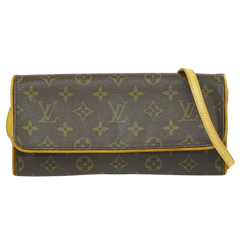 Louis Vuitton Pochette Twin GM Monogram 2-Way Shoulder Bag Clutch