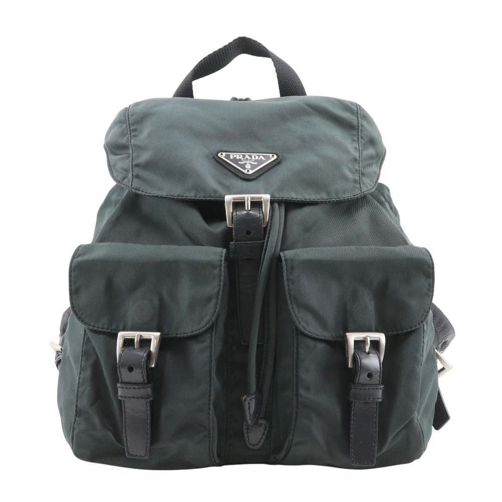 Prada Nylon Green Backpack
