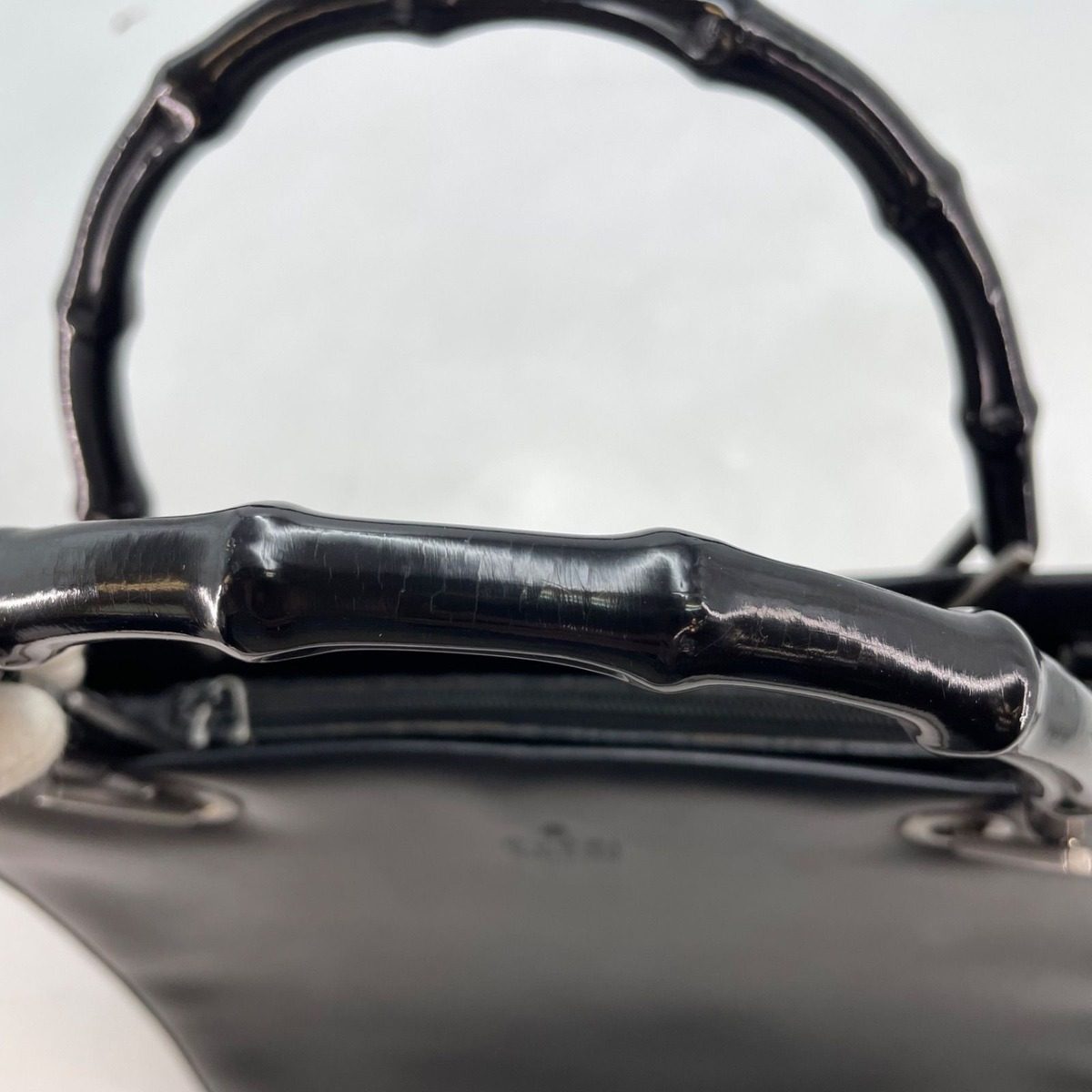 Gucci Handbag Bamboo Leather Black Formal Business Travel — view 13