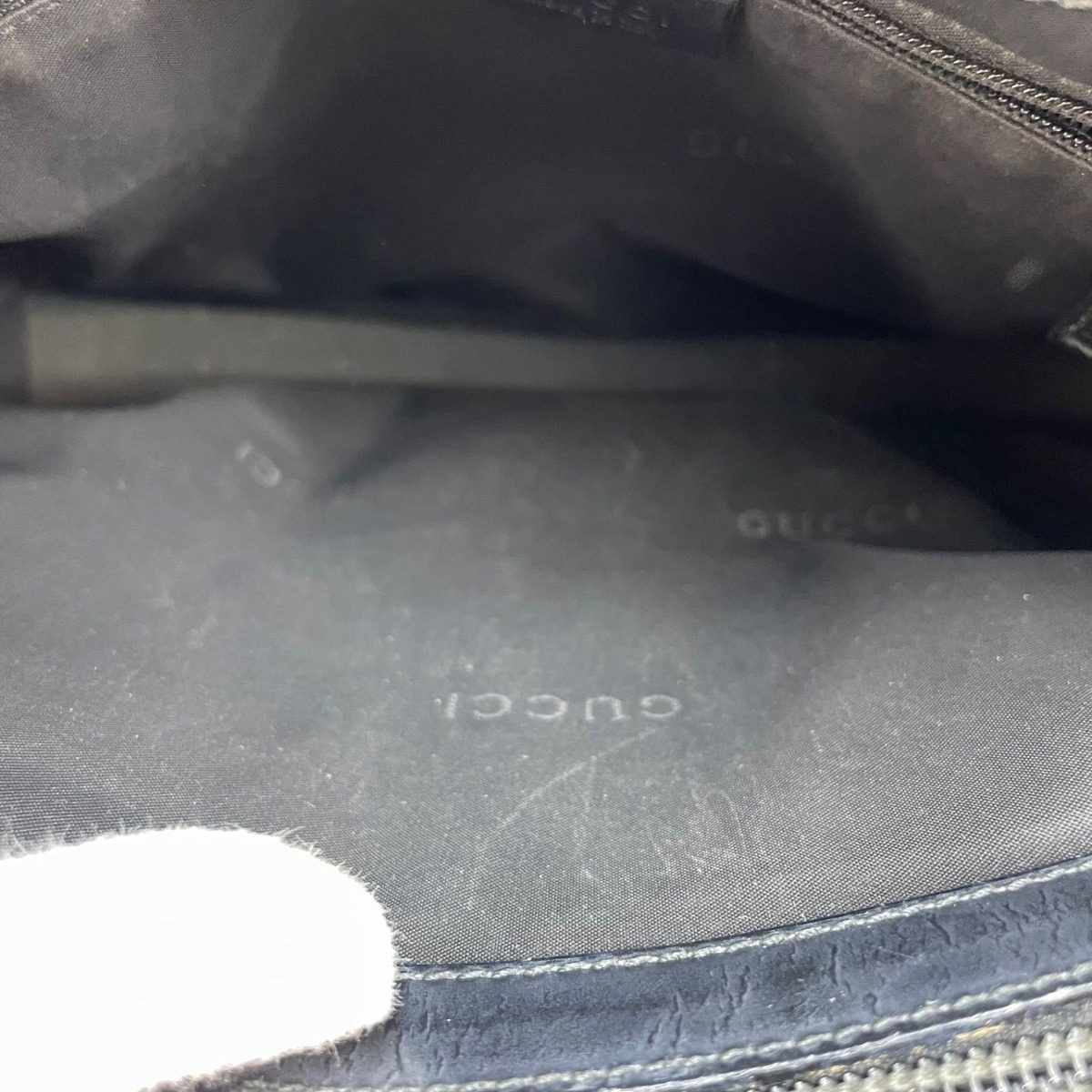 Gucci Handbag Bamboo Leather Black Formal Business Travel — view 5