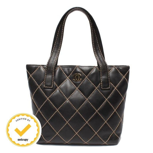 Chanel Tote Gold Wild Stitch CC Logo