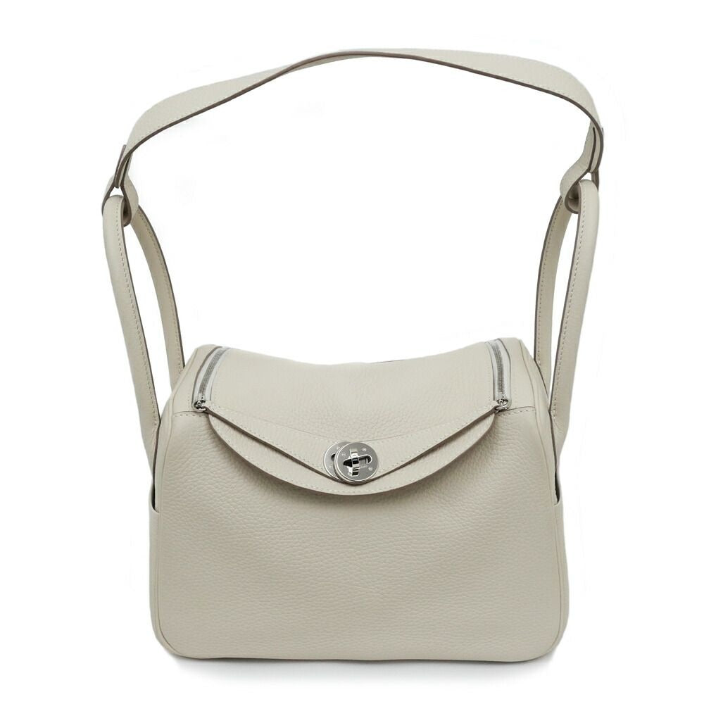 Hermes Lindy 26 Beton Silver Taurillon Clemence Handbag