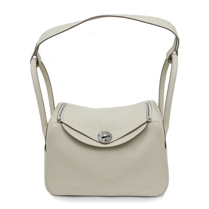 Hermes Lindy 26 Beton Silver Taurillon Clemence Handbag