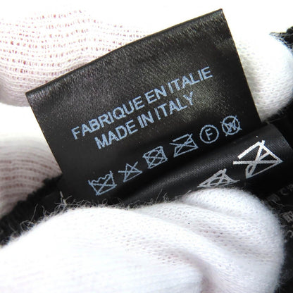 Chanel CC Logo Tweed Baseball Cap Hat Black White Gold — view 8