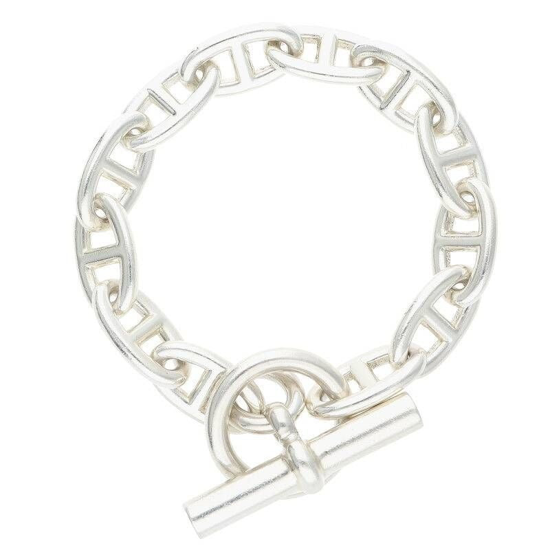Hermes Chaine Dancre GM Silver Bracelet 12 Link