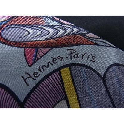 Hermes Ribbon Scarf Twilly 03 Multicolor Silk Tree of Song — view 4