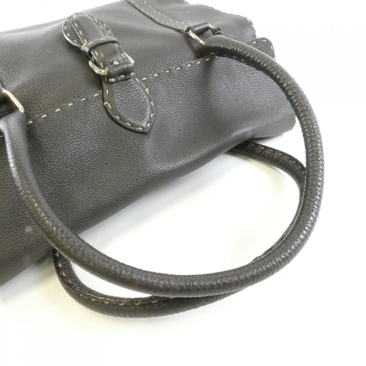 Fendi Selleria Ndu Shoulder Bag Dark Brown — view 7