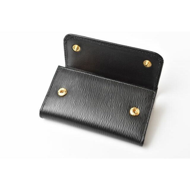 Prada Key Case Holder 6 Rings 1 Pg222 Vitello MOVE Shape Push Leather — view 8