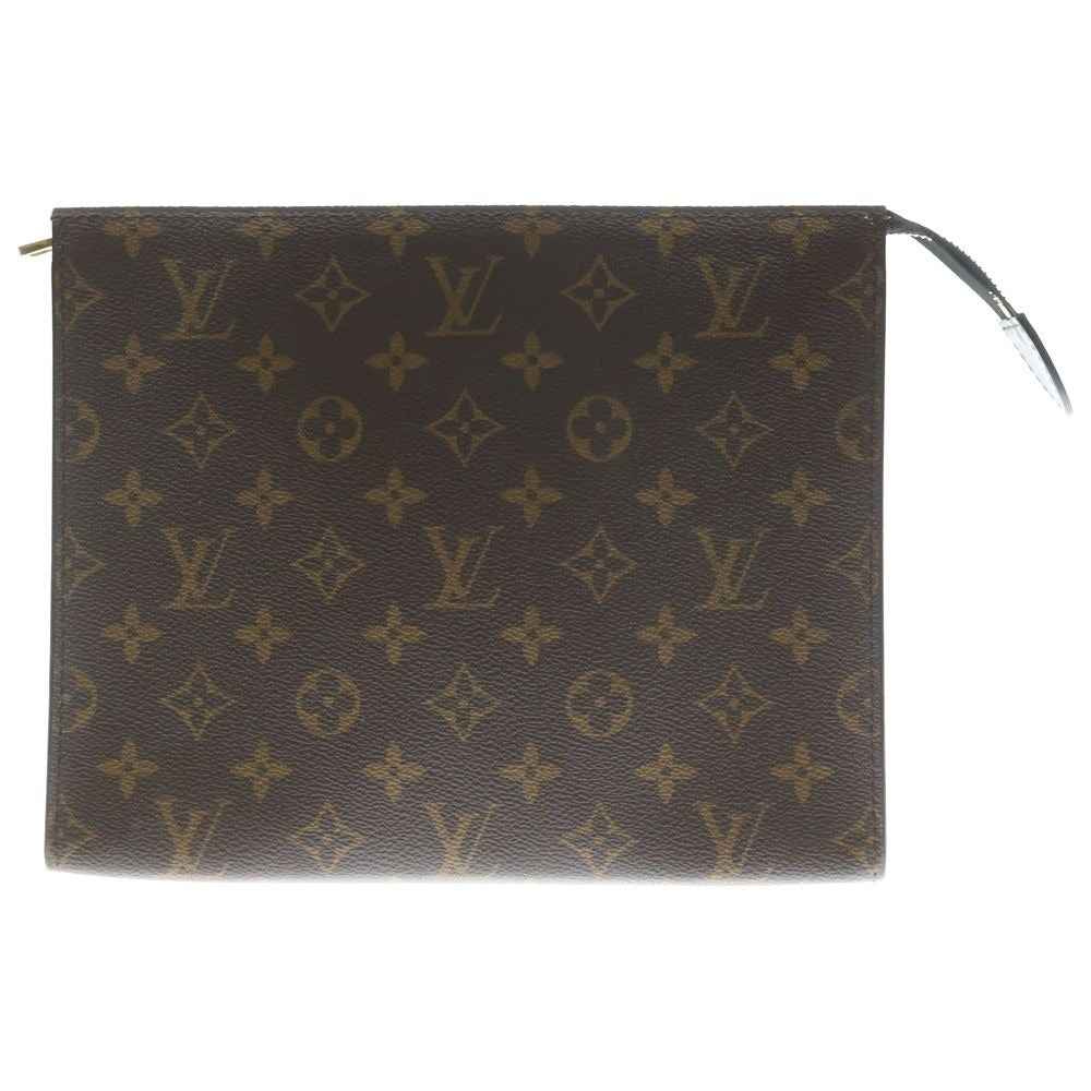 Louis Vuitton Poche Toilette NM Monogram Clutch Brown