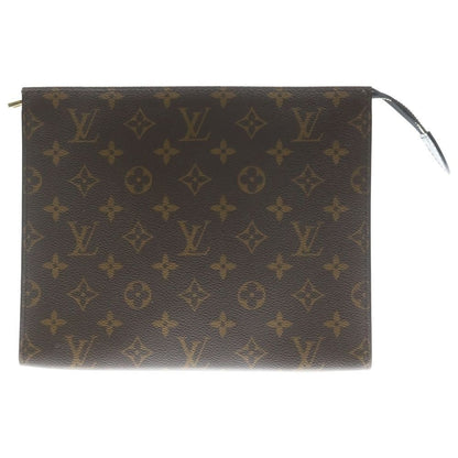 Louis Vuitton Poche Toilette NM Monogram Clutch Brown