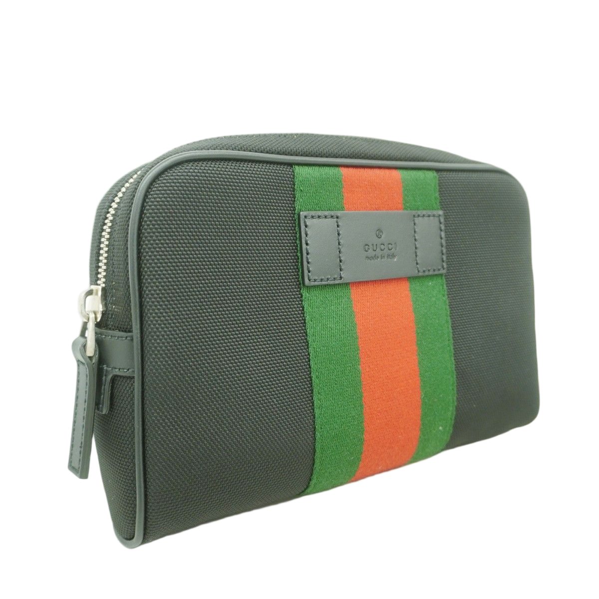 Gucci Belt Bag Sherry Line Canvas Black Silver — view 2