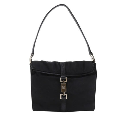 Gucci Jackie 001.3734.200047 Nylon Canvas Black Shoulder Bag
