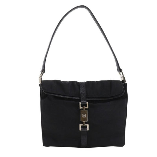Gucci Jackie 001.3734.200047 Nylon Canvas Black Shoulder Bag