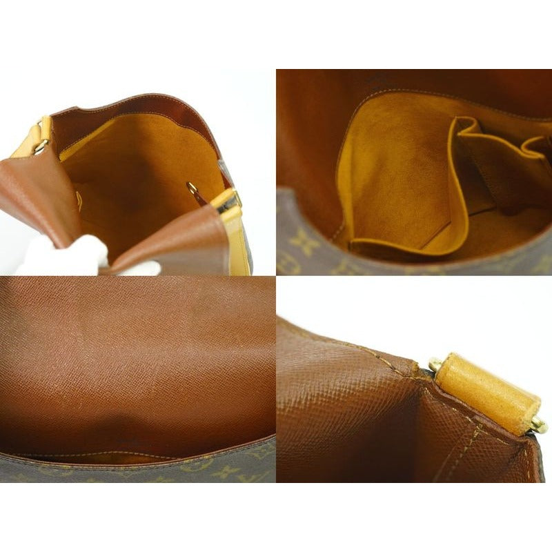 Louis Vuitton Musette Monogram Shoulder Bag Pochette Brown — view 8