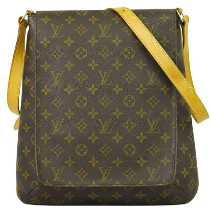 Louis Vuitton Musette Monogram Shoulder Bag Pochette Brown
