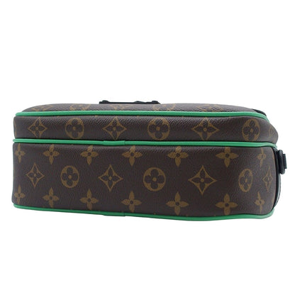 Louis Vuitton S Rock Messenger Brown Mint Green Monogram Macassar 2-Way — view 4