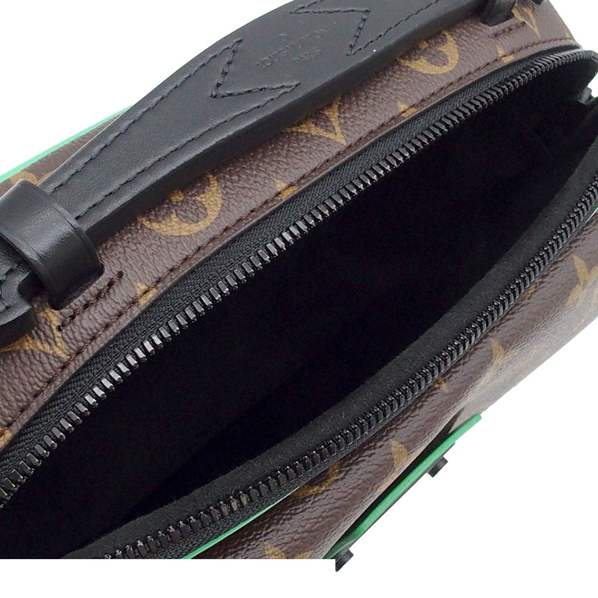 Louis Vuitton S Rock Messenger Brown Mint Green Monogram Macassar 2-Way — view 5